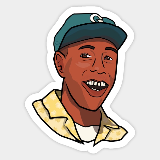 Tyler the creator Sticker by onategraphics